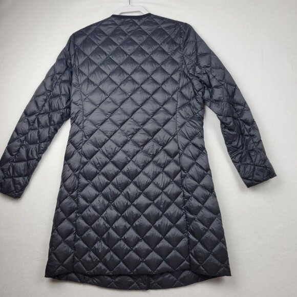Uniqlo Diamond Quilted Down Coat Women L Long Jacket Lightweight Packable - Picture 12 of 14